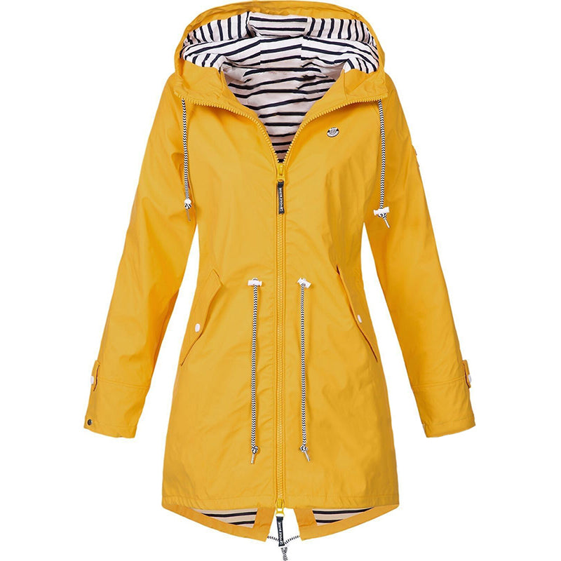 Übergangsjacke Mit Kapuze - Lässiger Schnitt Mit Kordelzug