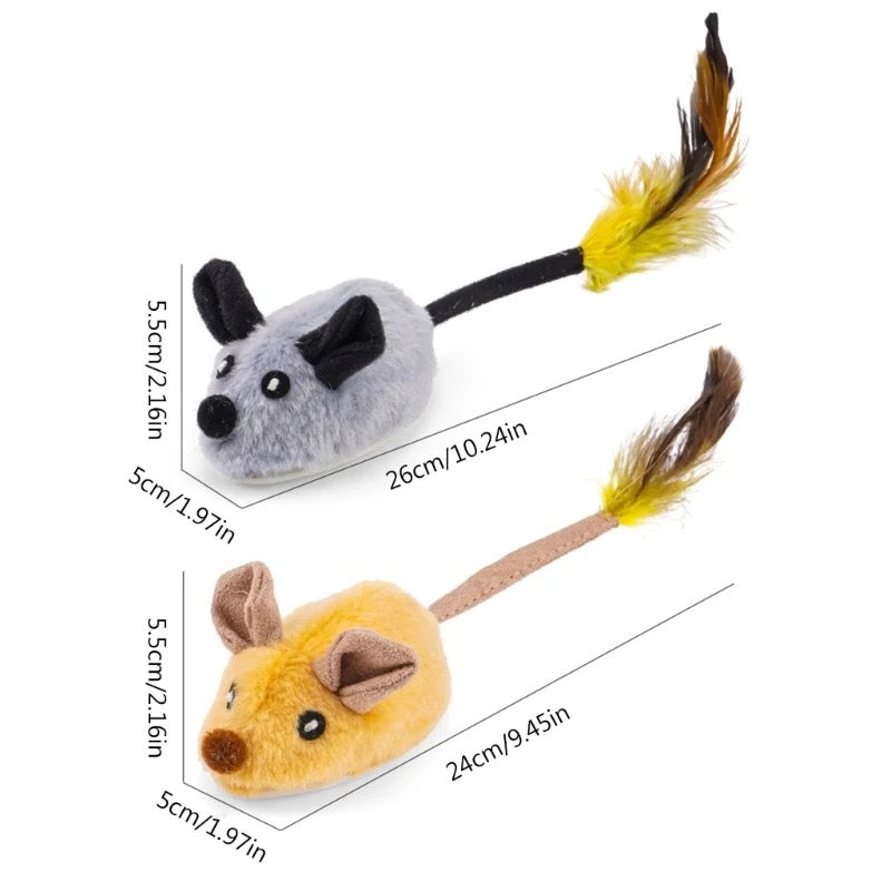 Interaktives Katzenspielzeug Maus | Realistische Bewegungen Fördert Aktivität