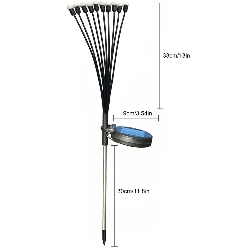 Solar Glühwürmchen Gartenlichter | Im Freien Deko Beleuchtung Für Garten Terrasse Und Balkon