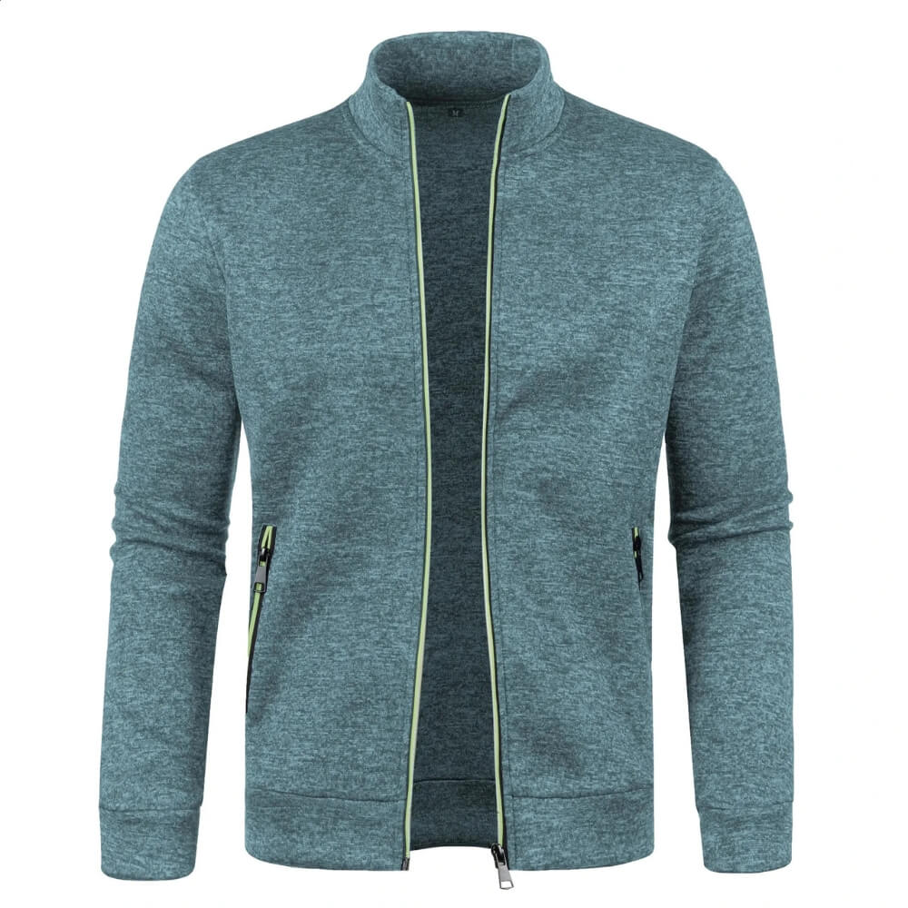 Trainingsjacke mit Reißverschluss - Sportlicher Stehkragen