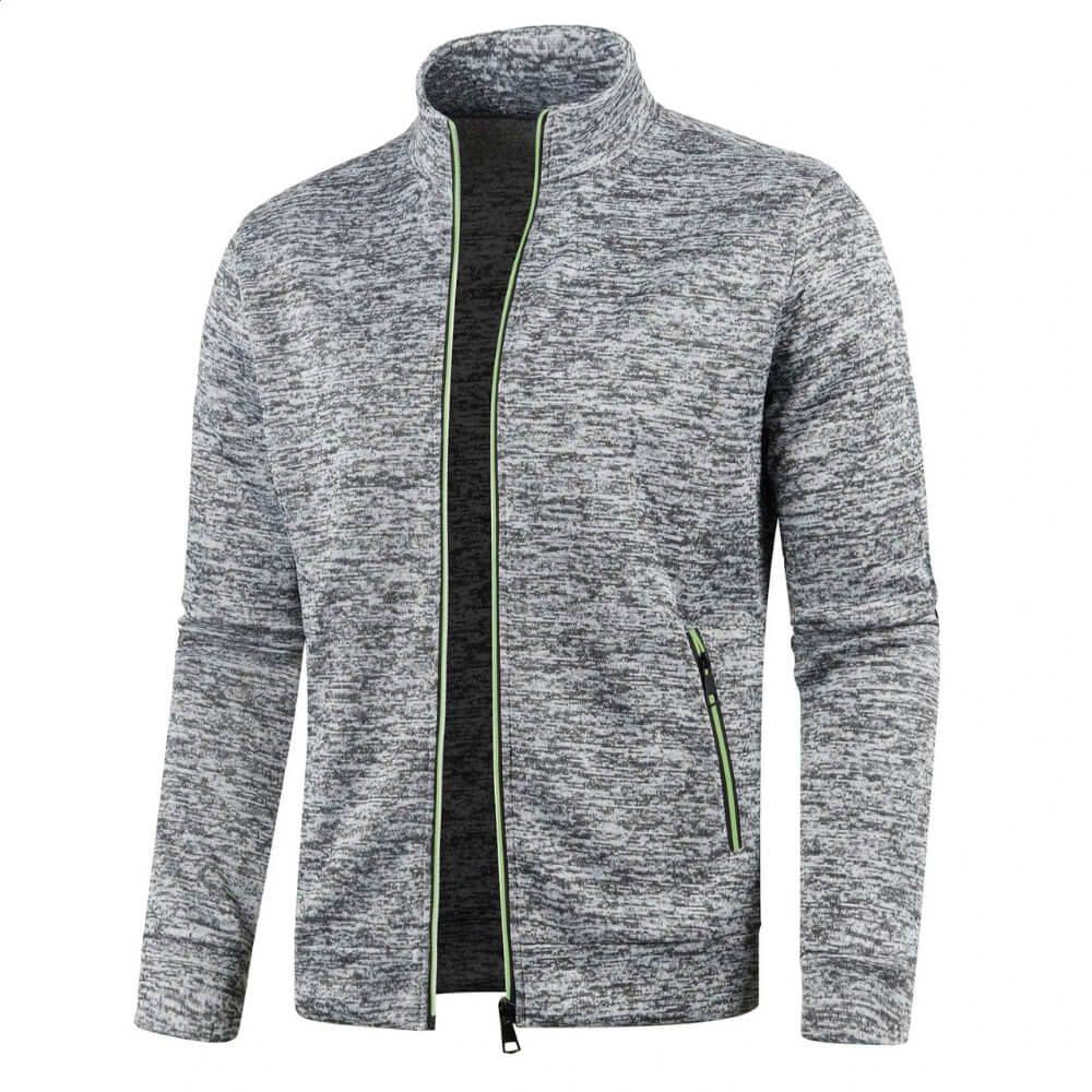 Trainingsjacke mit Reißverschluss - Sportlicher Stehkragen