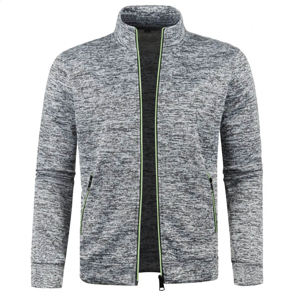 Trainingsjacke mit Reißverschluss - Sportlicher Stehkragen