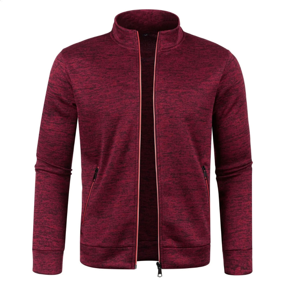 Trainingsjacke mit Reißverschluss - Sportlicher Stehkragen