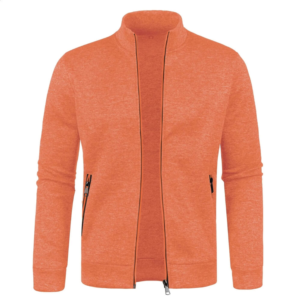 Trainingsjacke mit Reißverschluss - Sportlicher Stehkragen