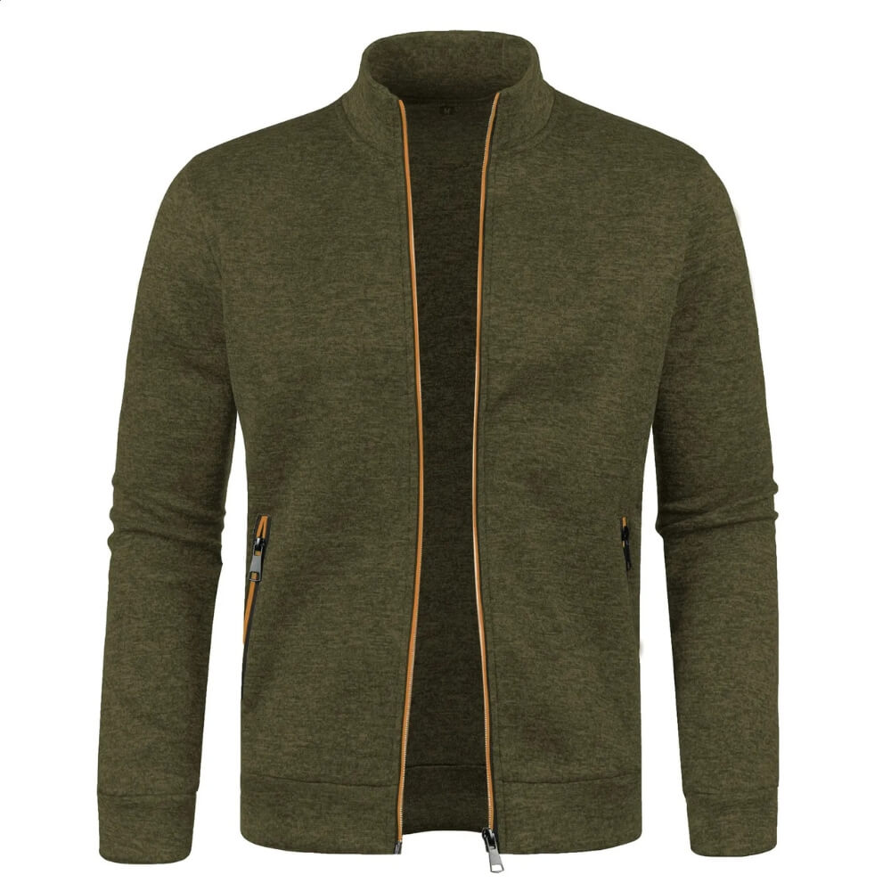 Trainingsjacke mit Reißverschluss - Sportlicher Stehkragen