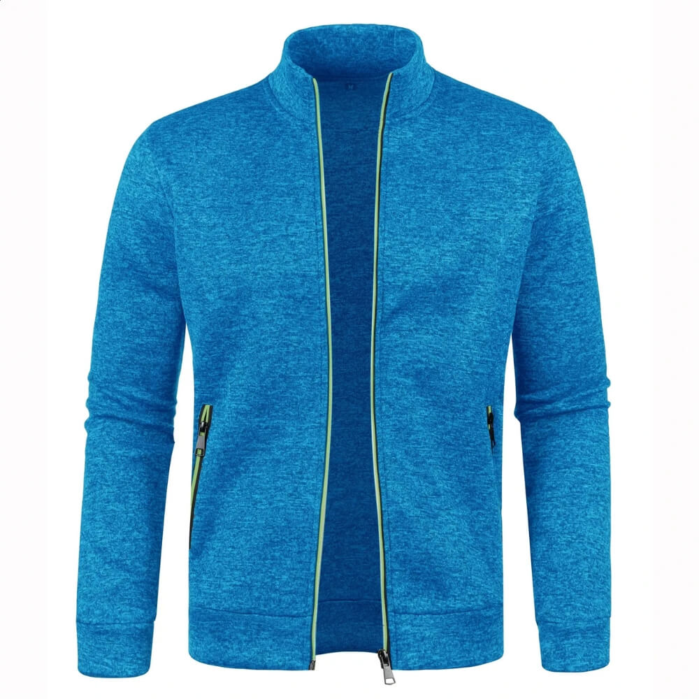 Trainingsjacke mit Reißverschluss - Sportlicher Stehkragen