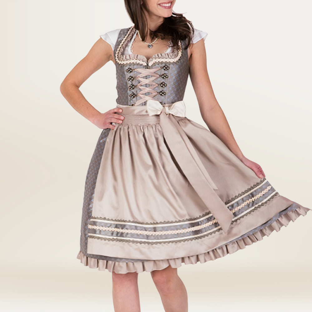 Damen Festliches Vintage Midi Kleid