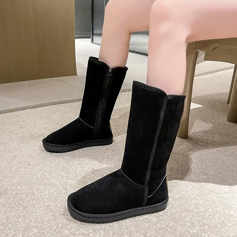 Winterstiefel Damen - Reißverschluss und Schlupfdesign