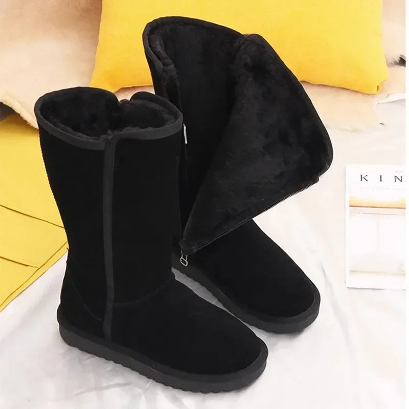 Winterstiefel Damen - Reißverschluss und Schlupfdesign