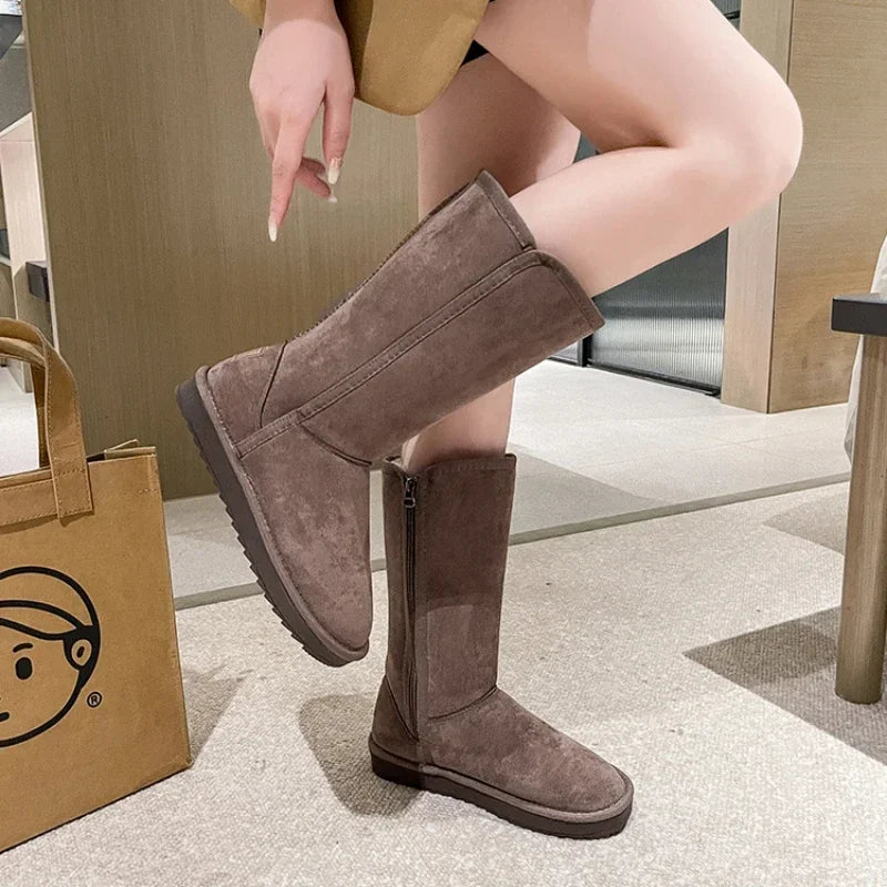 Winterstiefel Damen - Reißverschluss und Schlupfdesign