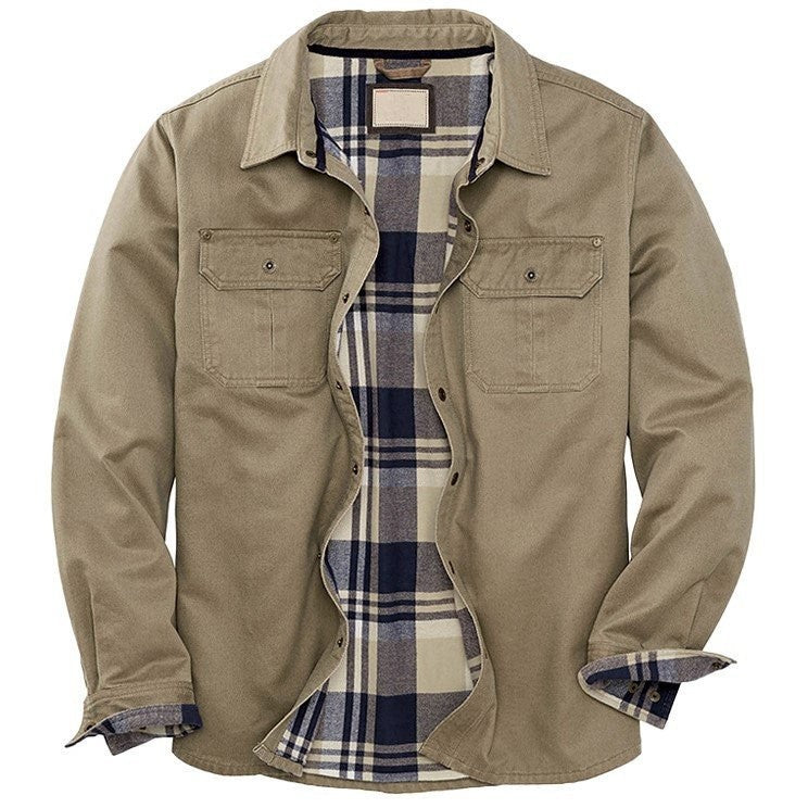 Trucker Jacke Herren - Gefüttert im Shirt-Look