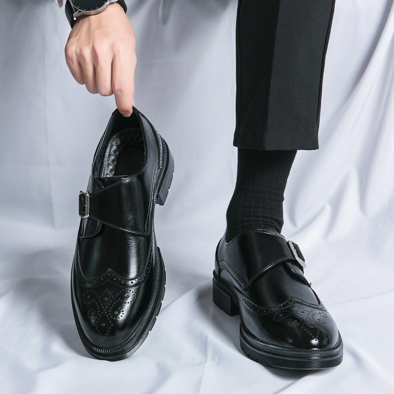 Business Schuhe | Klassisches Modell mit Schnalle und Lochmuster