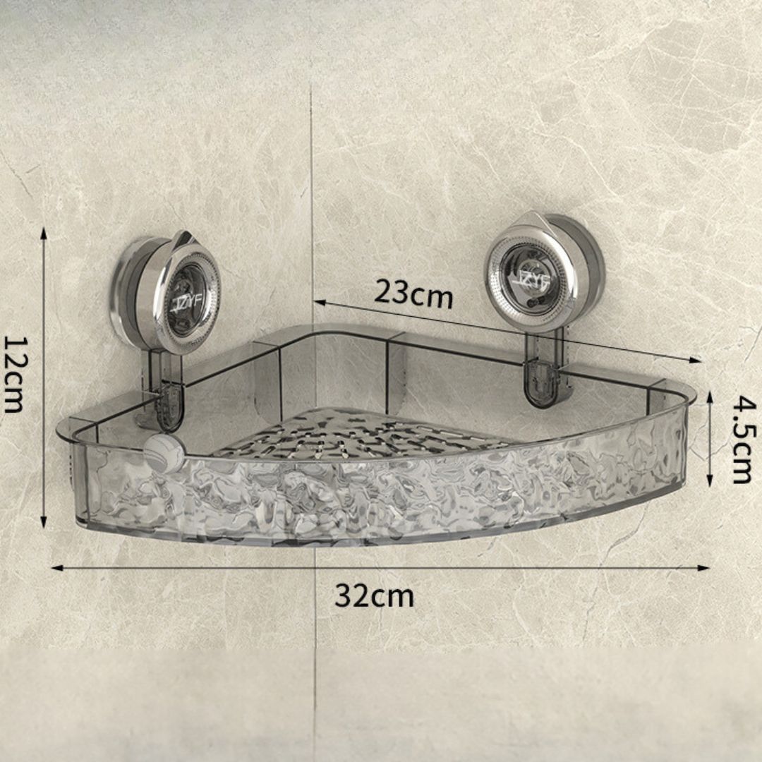 Badezimmer Saugnapf Eckregal | Ohne Bohren Platzsparend Schnell Trocknend