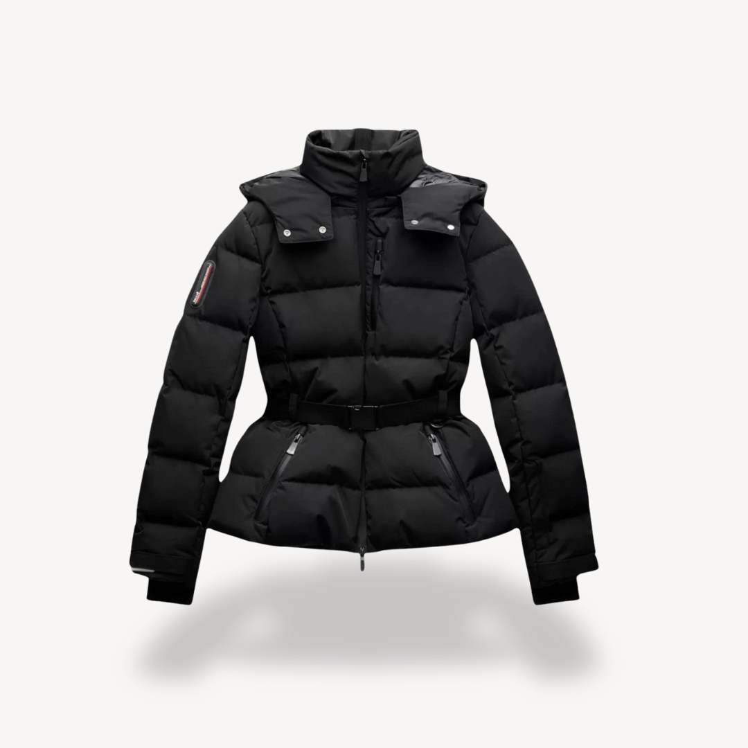 Skijacke Winterjacke | Pufferjacke Taillierter Schnitt mit Gürtel