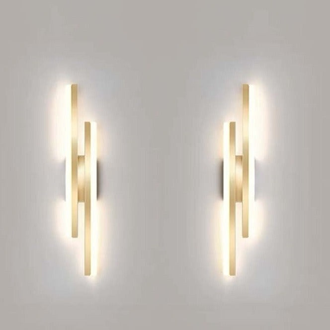 Moderne LED Wandleuchte | Minimalistische Lichtleiste Wand Lampe Streifen
