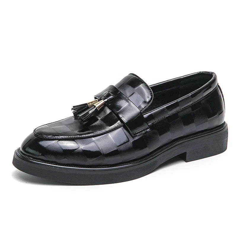 Business Loafer | Klassisches Modell mit Quasten und Musteroptik