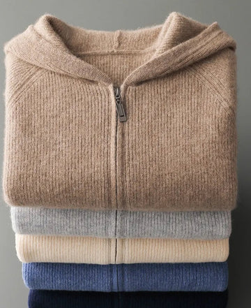 Hoodie mit Reissverschluss - Schlichtes Kapuzendesign