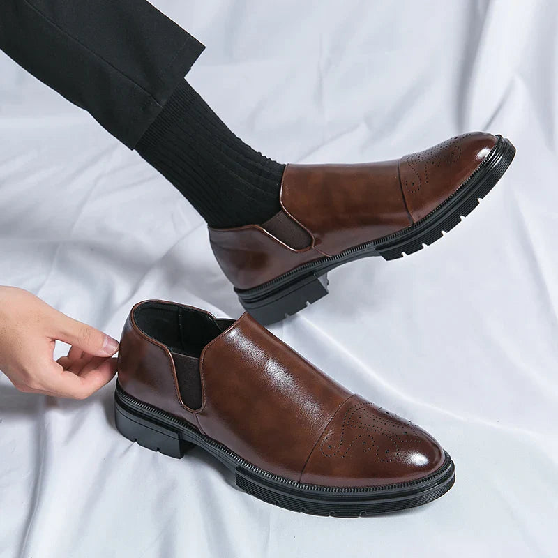 Business Loafer Schuhe | Klassisches Slip On Design mit Lochmuster