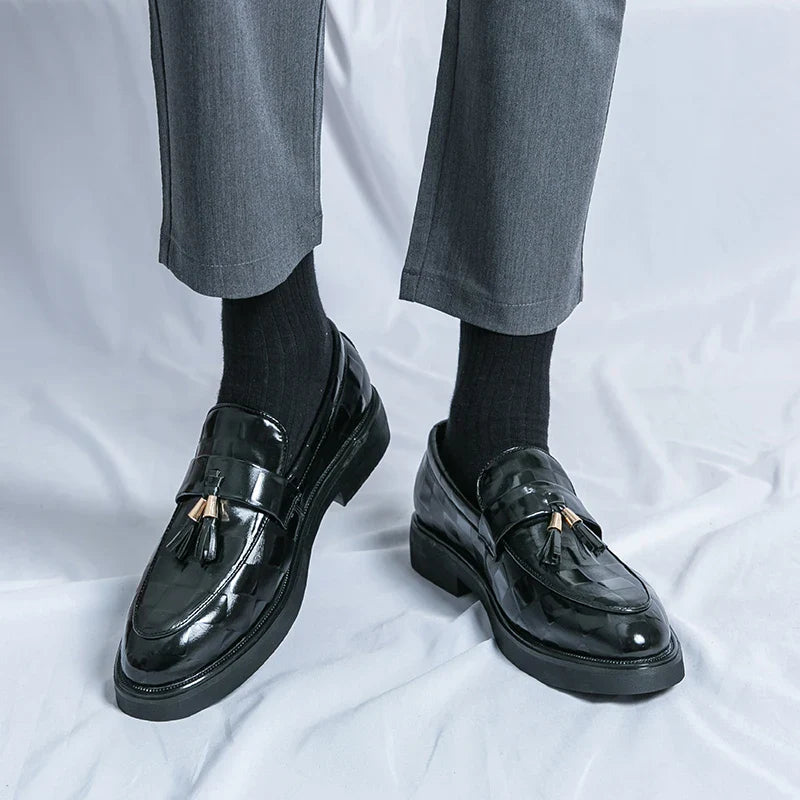 Business Loafer | Klassisches Modell mit Quasten und Musteroptik
