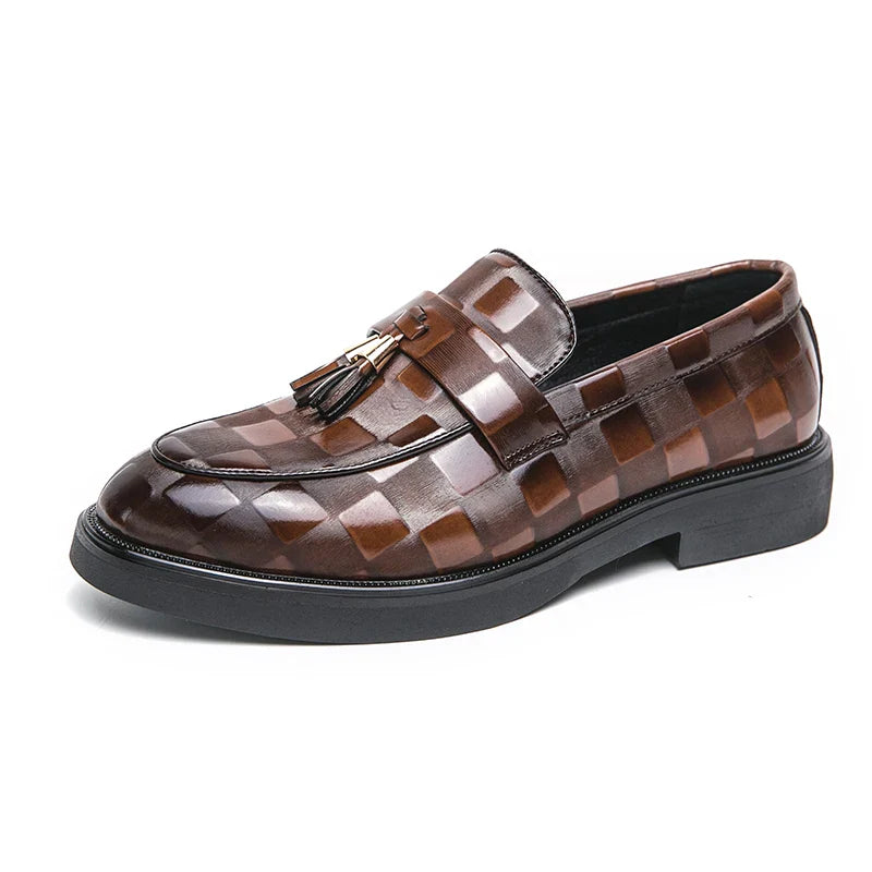 Business Loafer | Klassisches Modell mit Quasten und Musteroptik