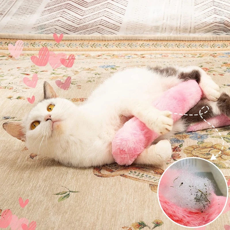 Katzenminze Spielkissen Für Katzen | Weicher Plüsch Kicker Für Beschäftigung Und Stressabbau