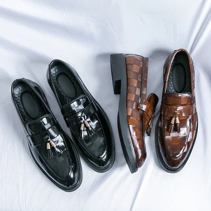 Business Loafer | Klassisches Modell mit Quasten und Musteroptik