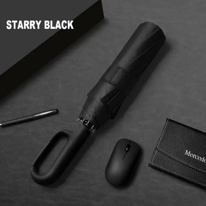 Automatik Regenschirm Winddicht Mit UV Schutz 8 Rippen | Kompakter Taschenschirm Für Regen Und Sonne