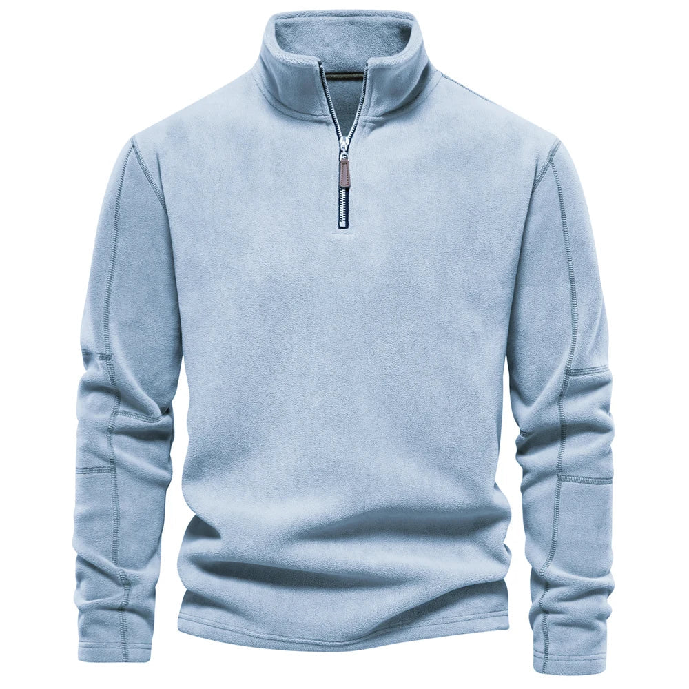 Pullover Halbreißverschluss | Klassischer Stehkragen