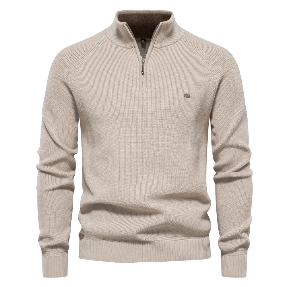 Pullover Reißverschluss | Stehkragen Langarm