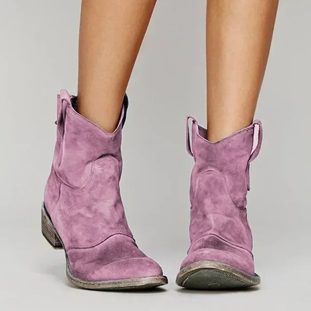 Western Stiefeletten - Kurzer Schaft mit Schlupflasche