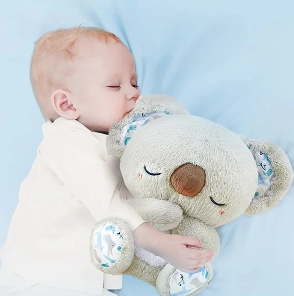 Koala Plüschtier Atemspielzeug Nachtlicht | Kuscheltier mit LED-Beleuchtung