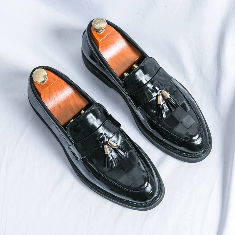 Business Loafer | Klassisches Modell mit Quasten und Musteroptik