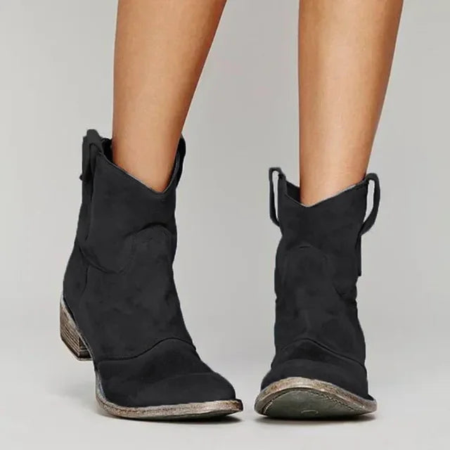 Western Stiefeletten - Kurzer Schaft mit Schlupflasche