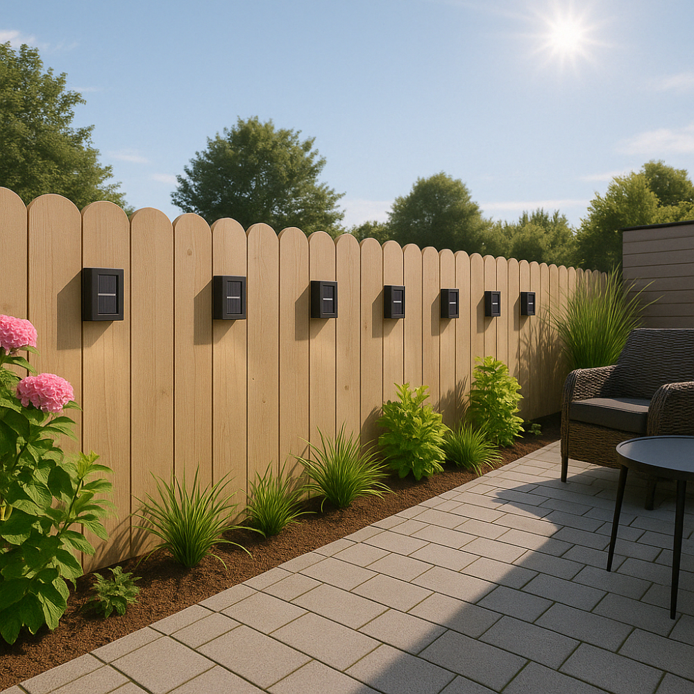 Solar LED Wandleuchte Außen | Warmweiß Wetterfest