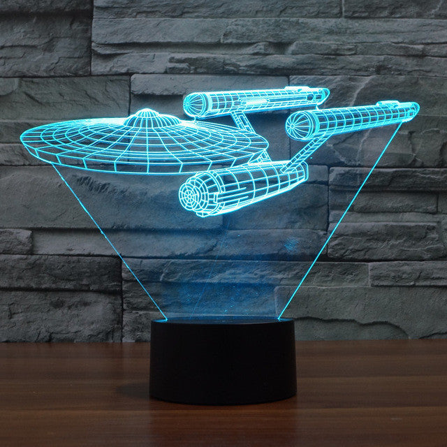 Star Trek Nachtleuchte Hologramm Optik | Einzigartig für Star Trek Fans