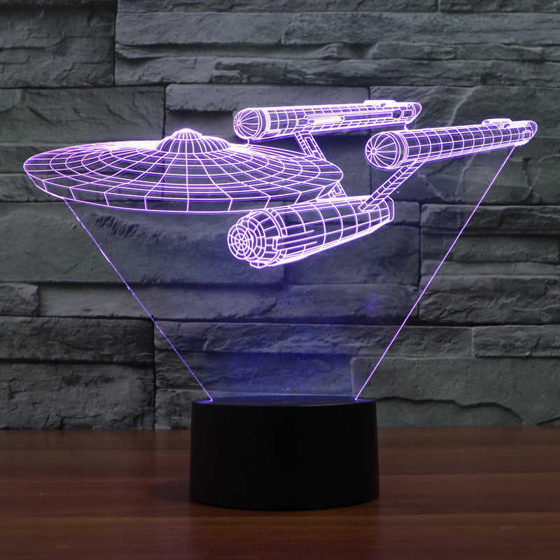 Star Trek Nachtleuchte Hologramm Optik | Einzigartig für Star Trek Fans