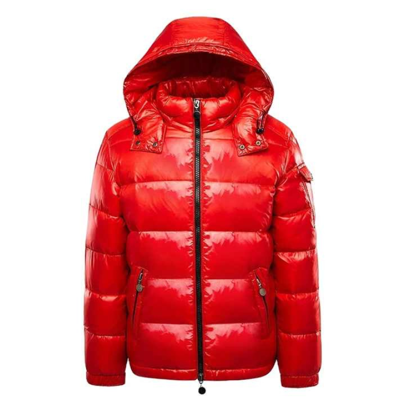 Winter Daunenjacke Herren - Gesteppt mit Kapuze