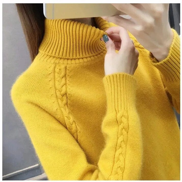 Rollkragenpullover - Strick Mit Raglanärmeln