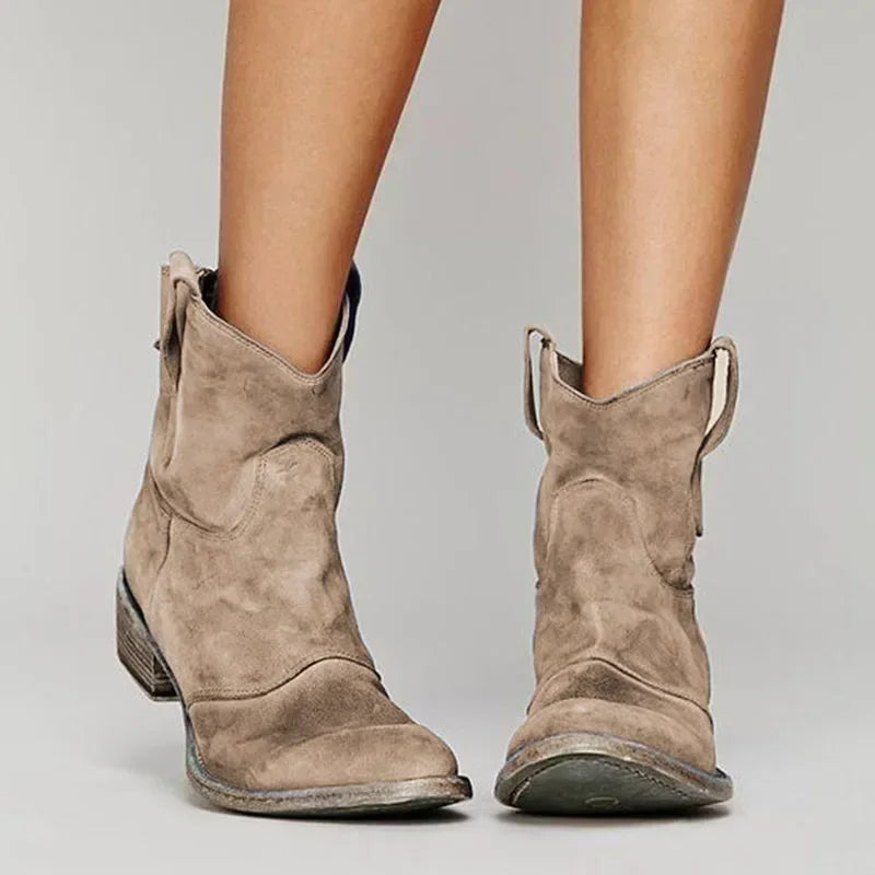 Western Stiefeletten - Kurzer Schaft mit Schlupflasche