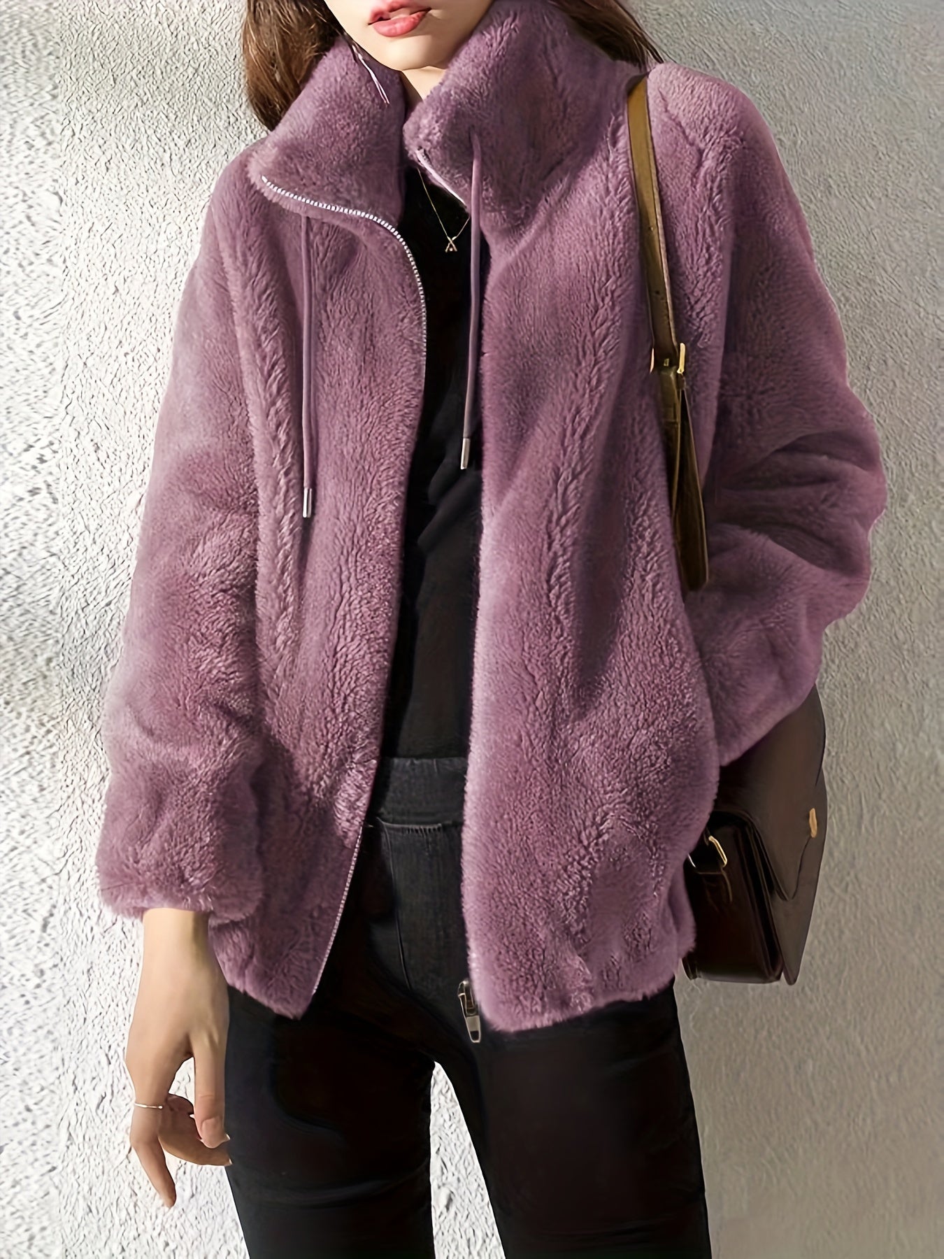 Winterjacke - Lockerer Schnitt mit Reißverschluss