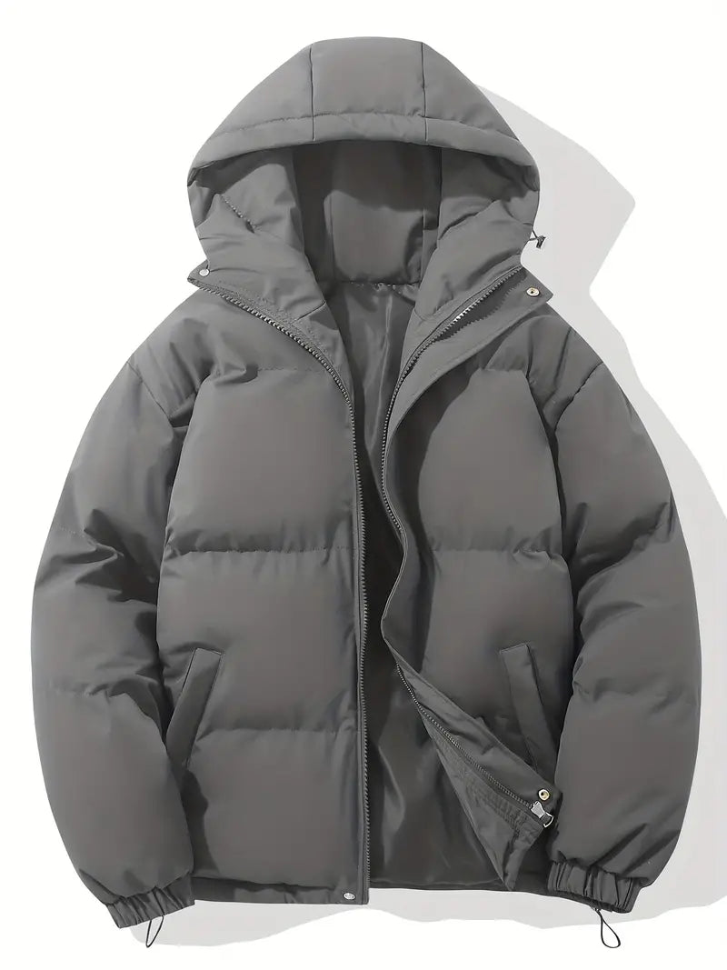 Winterjacke mit Kapuze - Gepolstert und Gesteppt