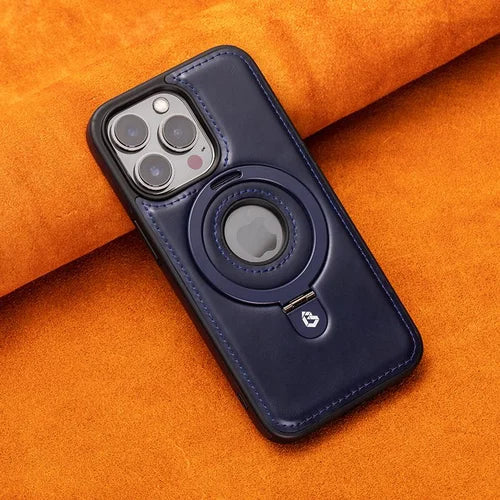 Magnetische iPhone-Hülle mit unsichtbarem Ringständer | Mit Ringhalterung und Kameraschutz