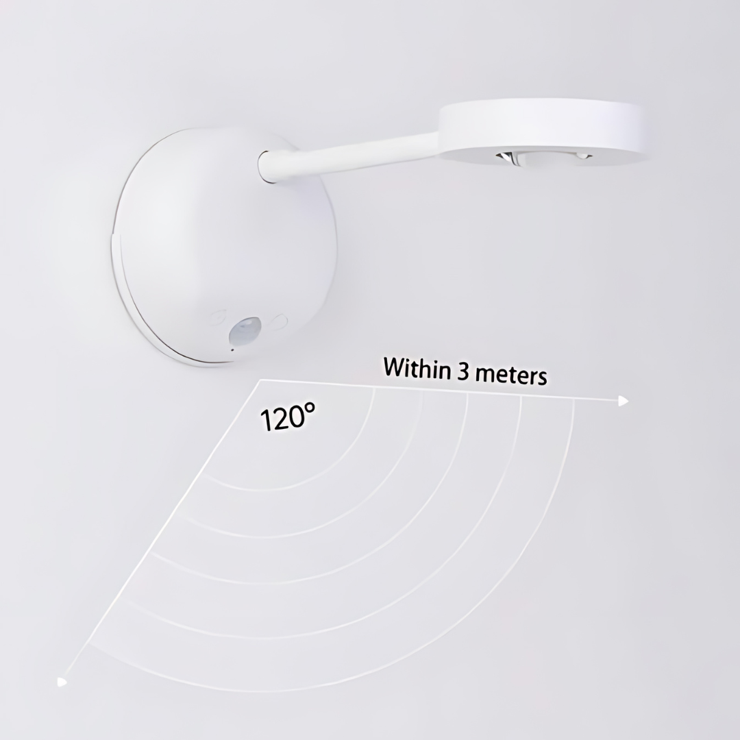 LED Wandleuchte Spot Mit Bewegungssensor | Kabellos 360 Grad Verstellbar