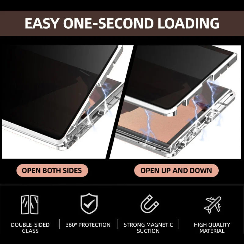 Magnetische Handyhülle | Privatsphäre Filter 360° Rundumschutz