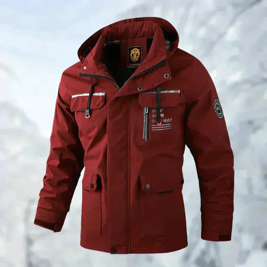 Winterjacke - Kapuze und Mehrfach-Taschen