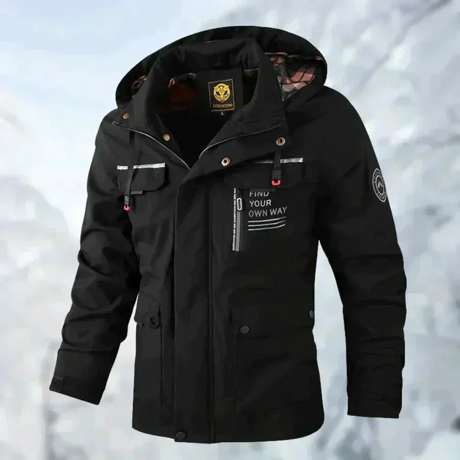 Winterjacke - Kapuze und Mehrfach-Taschen