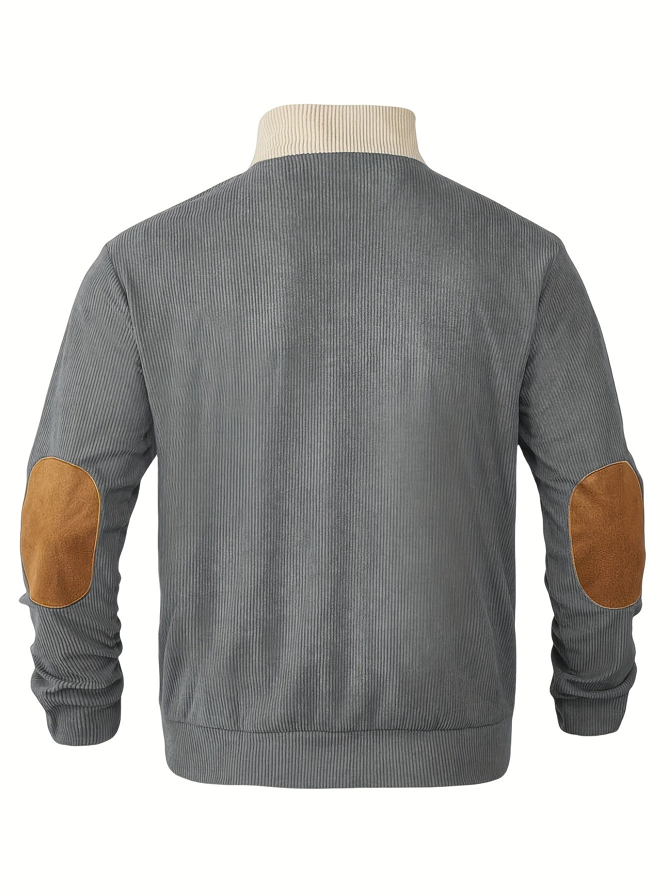 Strickpullover Stehkragen | Knopfleiste Langarm