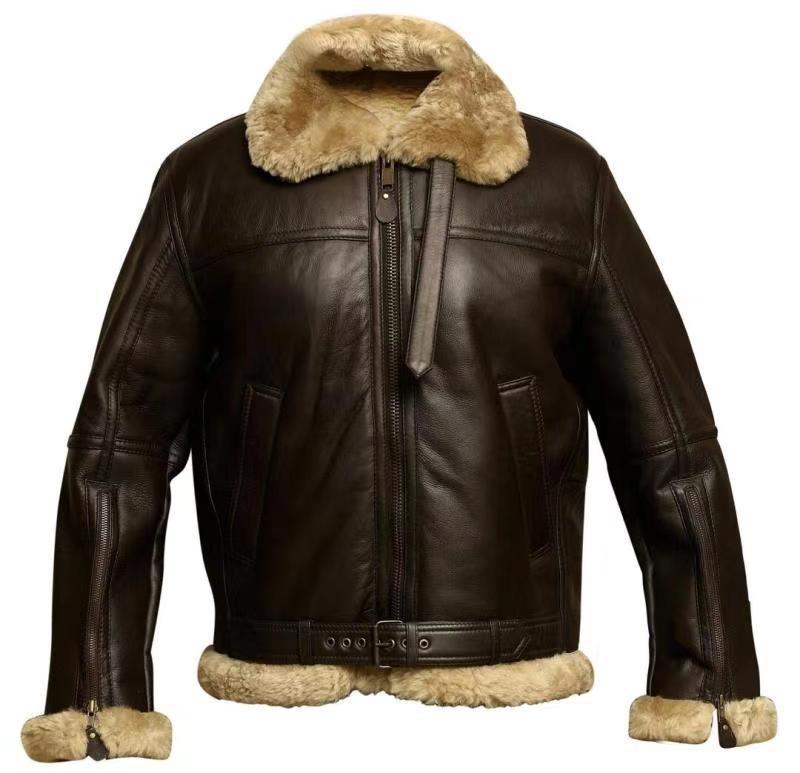 Winterjacke - Breiter Kragen und Reißverschluss