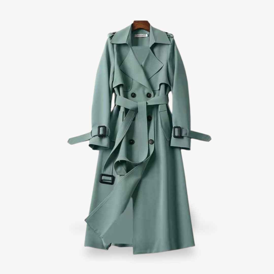 Lange Mantel | Trenchcoat Klassischer Schnitt mit Gürtel