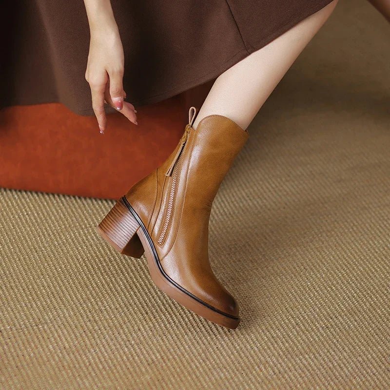 Stiefeletten | Klassisches Design mit Blockabsatz